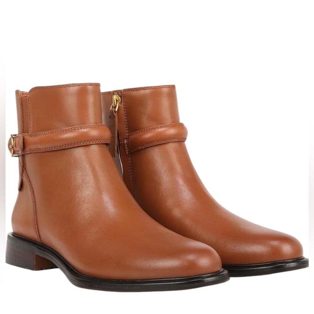 << Women's Franco Sarto Elese Booties Cognac – Sz 8.5 - Picture 2 of 9